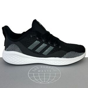 NEW Adidas Fluidflow 2.0 Women's 6.5 (EUR 38) Black Grey White Shoe‎ GX8286